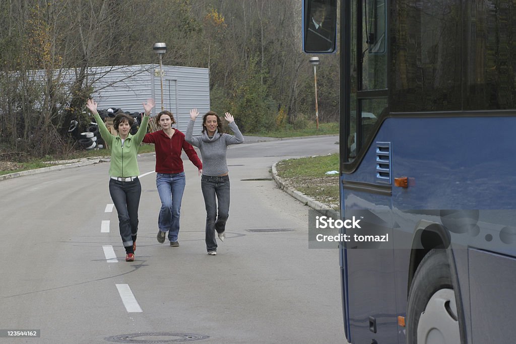 Prendere l'autobus - Foto stock royalty-free di Autobus