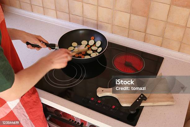 Mixing And Cooking Food Stock Photo - Download Image Now - Cooking, Glass-Ceramic Stove Top, Electricity