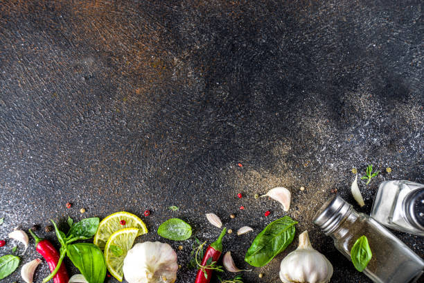 istock Assortment of spices, herbs and greens. 1235460862