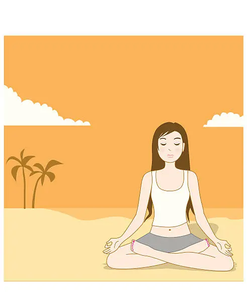 Vector illustration of Meditation