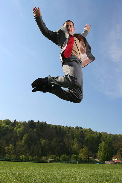 istock Businessman in the air 123552921