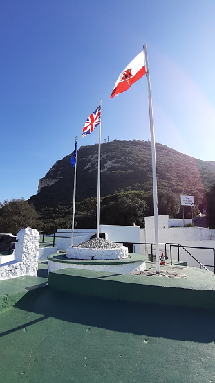 Monument on the rock of Gibraltar