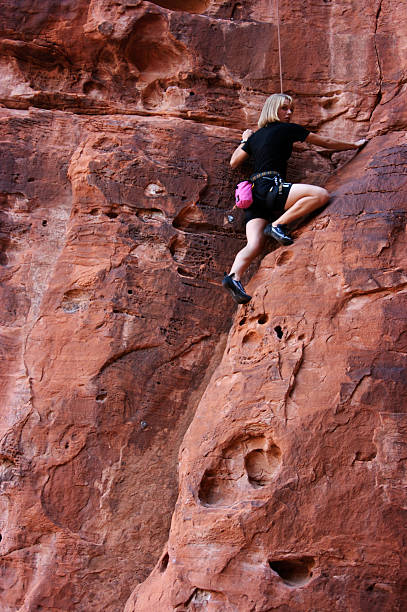 istock Woman Rock Climber 123558557
