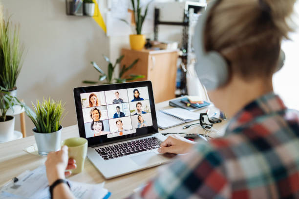 istock Global telecommuting during pandemic lockdown 1235600539