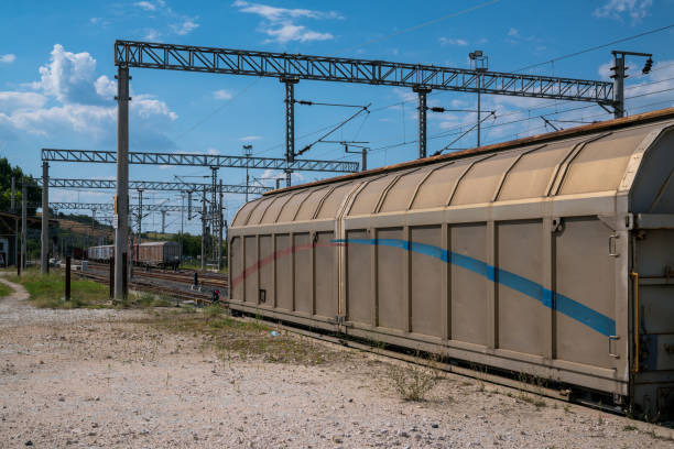 istock Freight Trains and Railways - Cargo transportation 1235643543