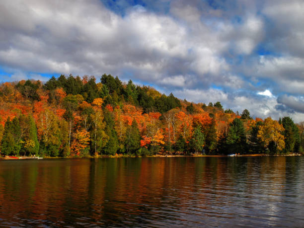 istock Rolling clouds over a picturesque lake, Algonquin Provincial Park, ON, Canada 1235645120