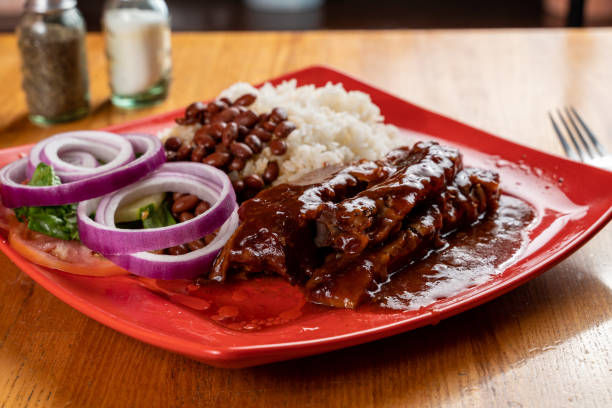 istock Barbecue sauce spare ribs diner 1235685145