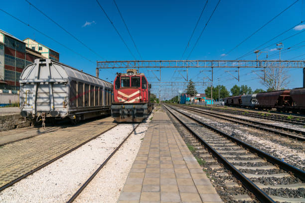 Locomotive, Railway line, Wheel, Train, Transport Type