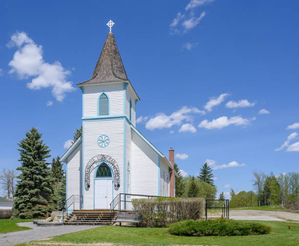 istock Old Church at Markerville, Alberta, Canada 1235740265