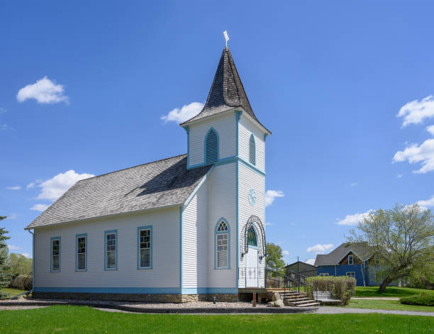 istock Old Church at Markerville, Alberta, Canada 1235740579