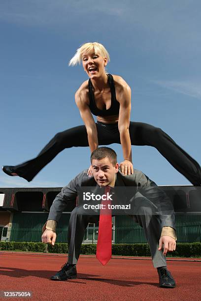 Gerente De Deportes Foto de stock y más banco de imágenes de Saltar al potro - Saltar al potro, 20-24 años, Actitud