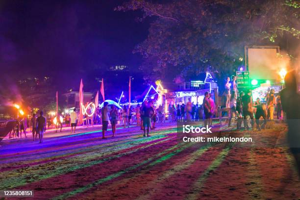 Nightlife In Ko Phi Phi Don Thailand Stock Photo - Download Image Now - Party - Social Event, Phi Phi Islands, Arts Culture and Entertainment