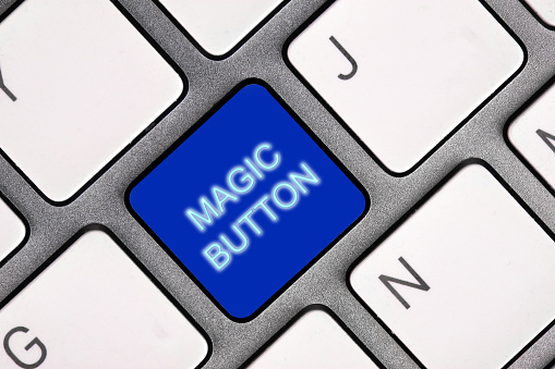 Magic button on computer keyboard