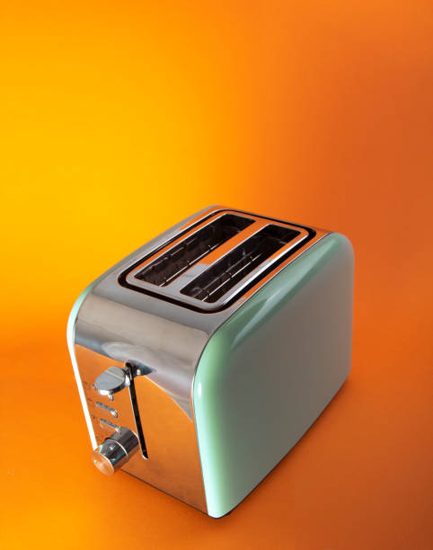 istock Classically retro Styled Two Slot 2 Slice Toast Maker. Domestic and Home Electric Kitchen Appliances 1235836690