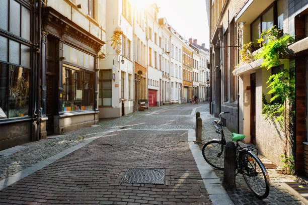 istock Antwerp street, Belgium 1235861105