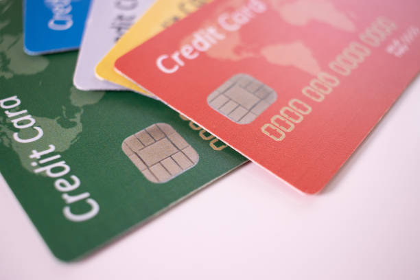 istock Set Of Color Credit Cards 1235893375