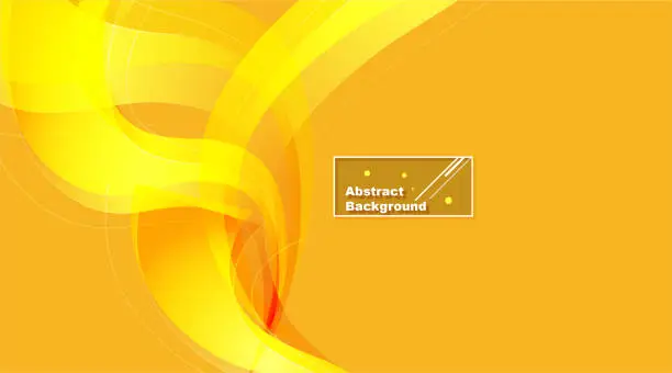 Vector illustration of Sunny abstract yellow modern background