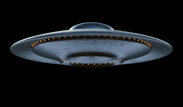 ufo niezidentyfikowany obiekt latający clipping path maska - ufology zdjęcia i obrazy z banku zdjęć