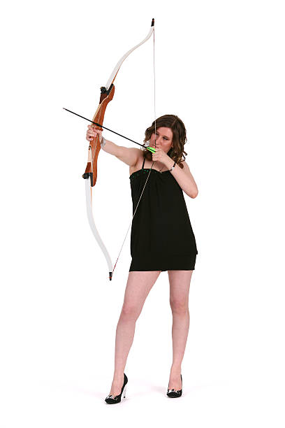 istock Arrow pointing businesswoman 123598473