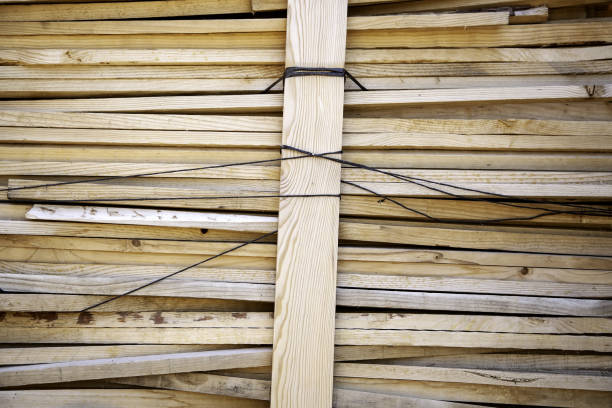 Roof Truss Under Construction at Construction Site. Real Estate Development. Construction concept.