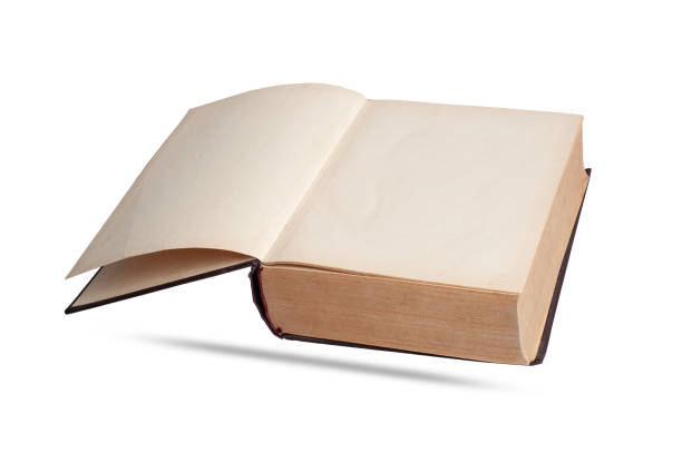 istock open old book with blank hardback pages isolated on white background 1236012231