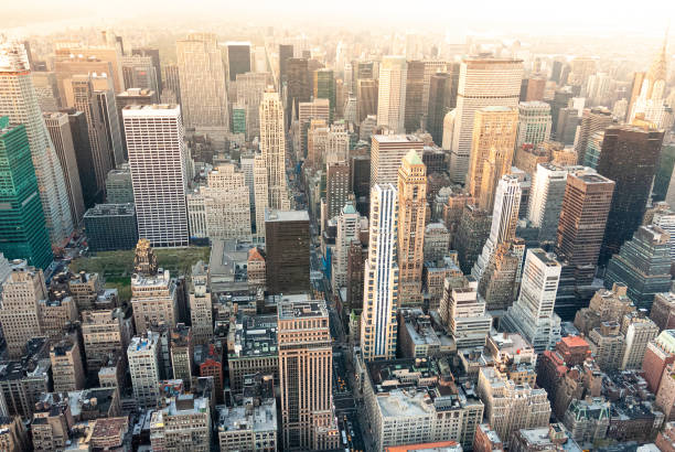 istock New York landscape at sunset. 1236022093