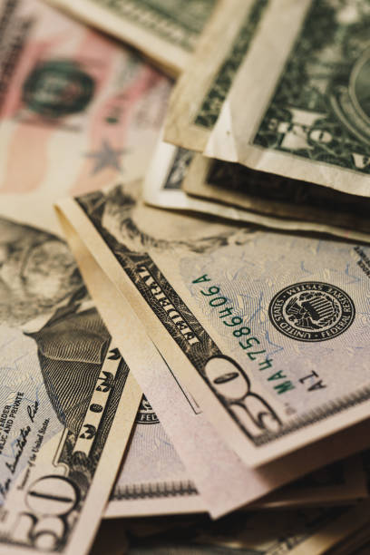 istock Close-up of the US dollar bills 1236024695