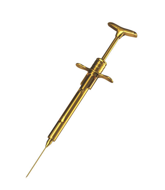 istock Golden dental syringe 1236042937