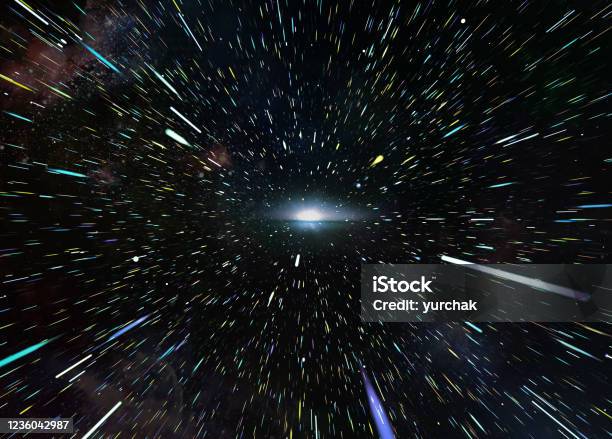 Lightspeed Star Trails Stock Photo - Download Image Now - Outer Space, Speed, Abstract