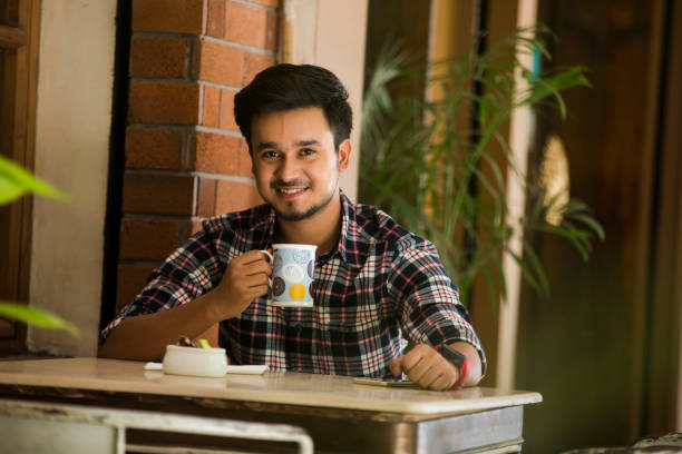 istock Young boys at coffee shot - stock images 1236072832