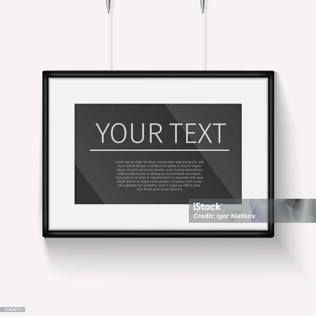 Vector Presentation Frame Realistic Frame Perfect For Your Presentations Vector Illustration ...