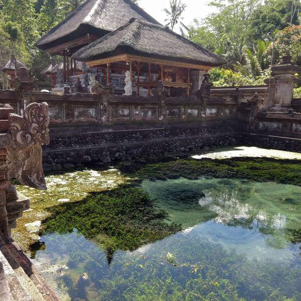 istock temple with water reflections in Bali 1236314170