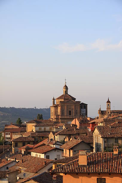 istock Novello Italian village in evening light 123658482