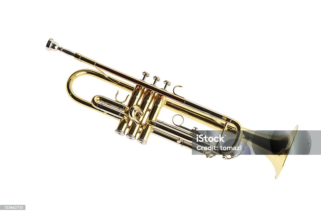Instrumento de sopro de metal-Trompete - Royalty-free Trompete Foto de stock