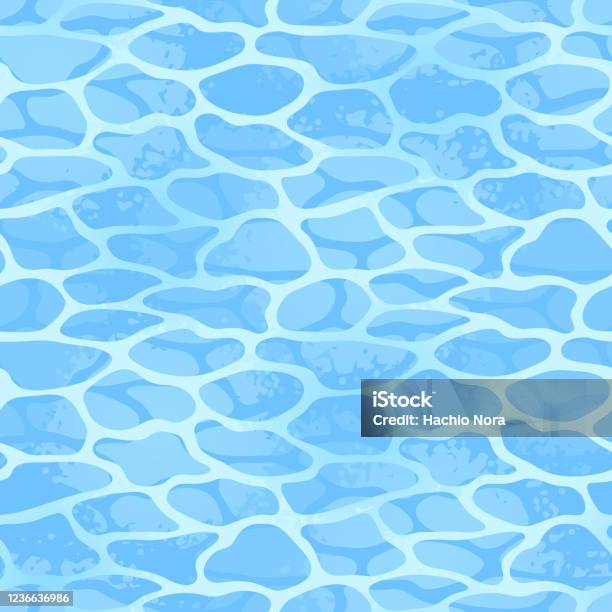 Water Surface Seamless Pattern Background Stock Illustration - Download ...