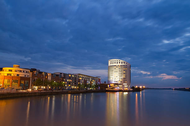istock Limerick cityscape at dusk 123670309