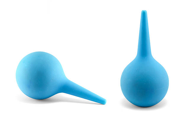 Blue rubber pear stock photo