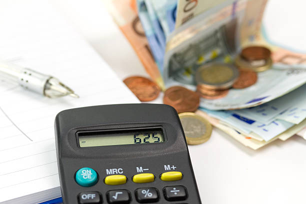 istock Home budget on minus 123678223