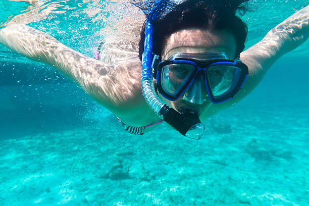 istock Snorkeling in the Caribbean Sea 123679704