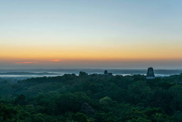 istock Tikal Pyramid Sunrise, Guatemala 1236806249