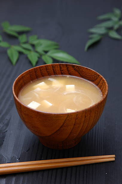 istock Traditional japanese dish miso soup with TOFU 123683464