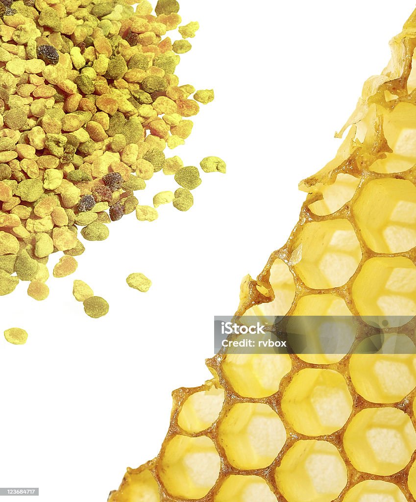 Comb Pollen Comb And Bee Pollen Stock Photo - Download Image Now - Granule, Wax ...