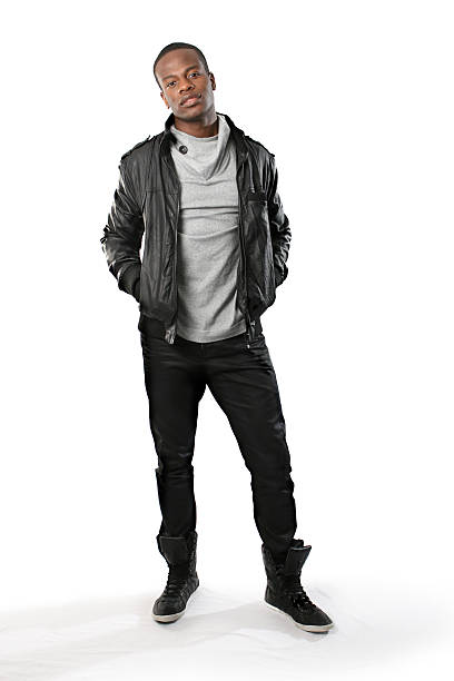 istock Full body shot of a young black man 123684842