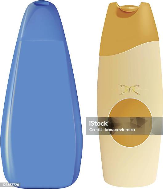 Shampoo Bottles Stock Illustration - Download Image Now - Bathtub, Beauty Product, Blank