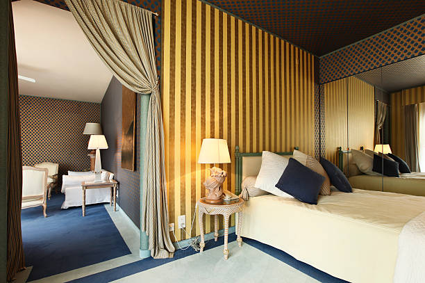 istock interior luxury apartment, comfortable bedroom 123689279