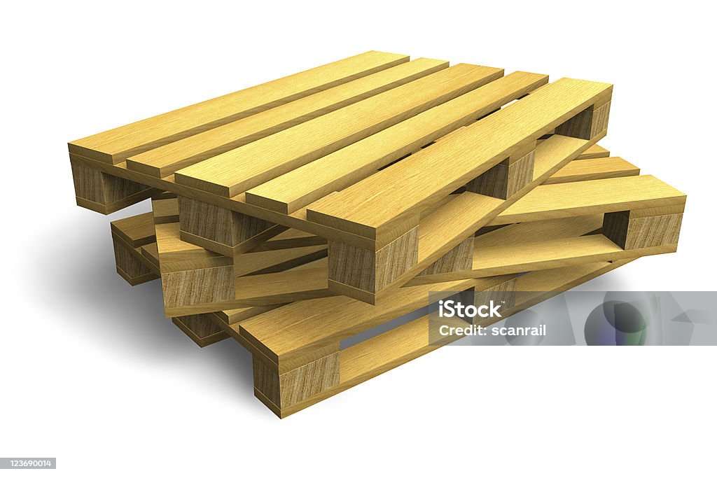 Pile de bois les palettes d'expédition - Photo de En bois libre de droits