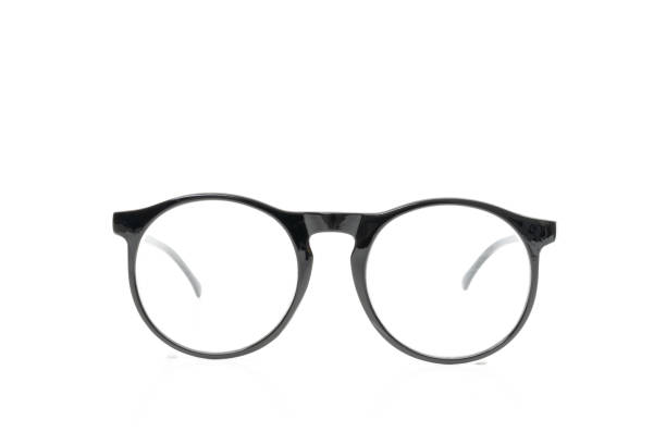 istock Glasses black on white background 1236915579