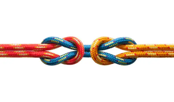 Photo of Ropes with two knots