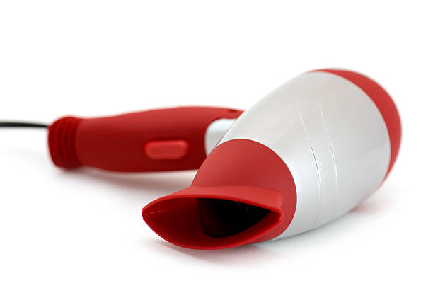 istock Folding hairdryer on white macro 123692494