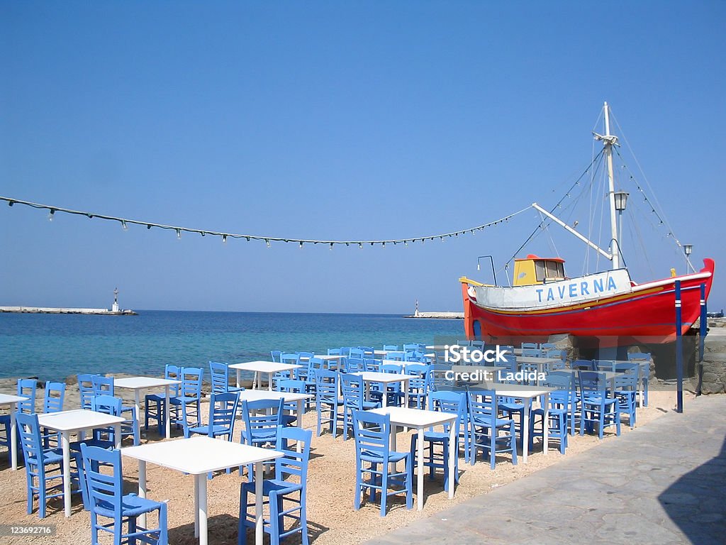 Au bord de la mer - Photo de Mykonos libre de droits